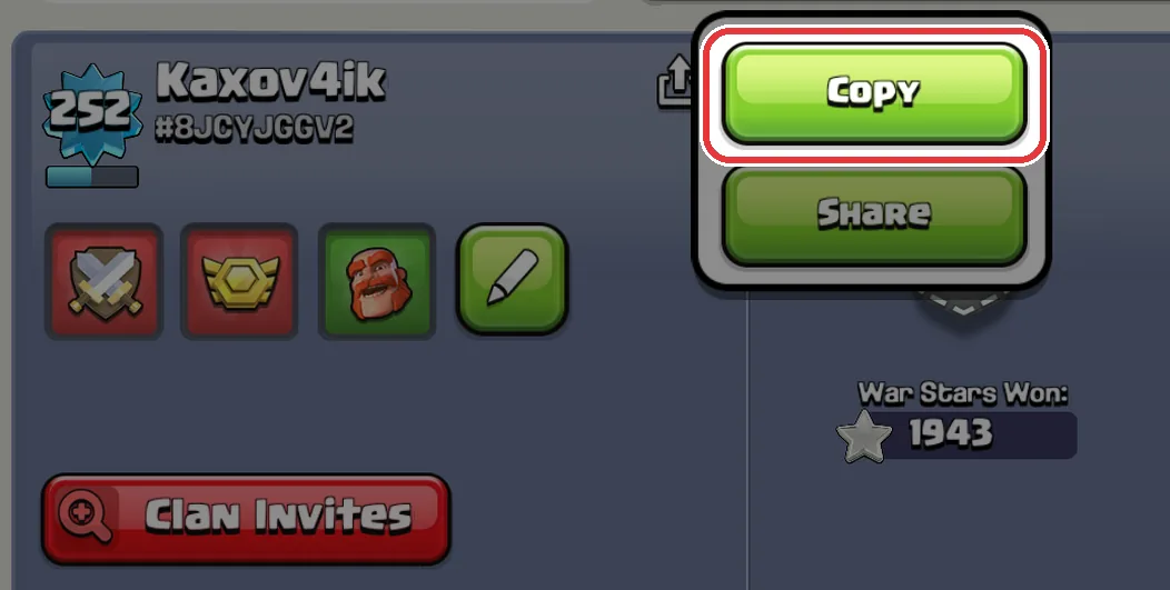 Tap Copy, then paste the tag on BaseMelon.